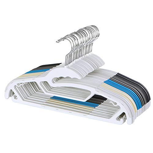 Songmics CRP41M-50A set 50 grucce plastica salvaspazio 5 colori