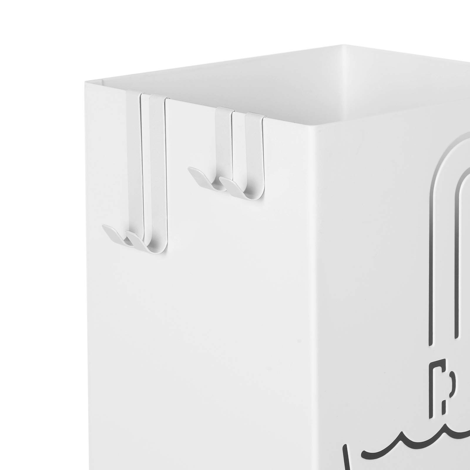 SONGMICS LUC01W portaombrelli bianco 15,5x15,5x49 cm metallo