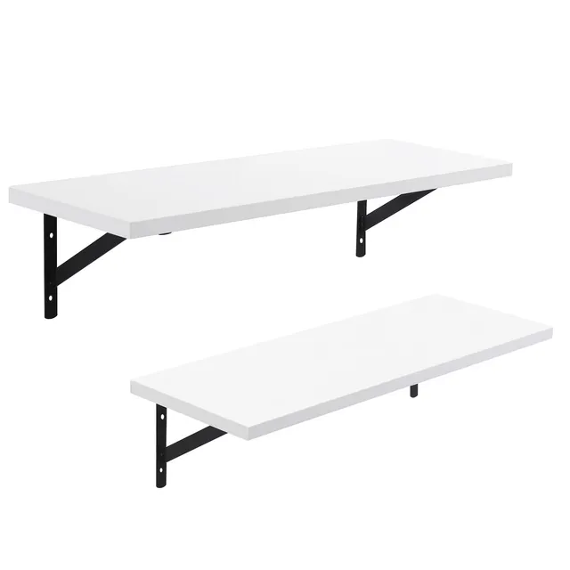 Songmics LWS02WB mensole parete bianche 60 cm 2 pezzi