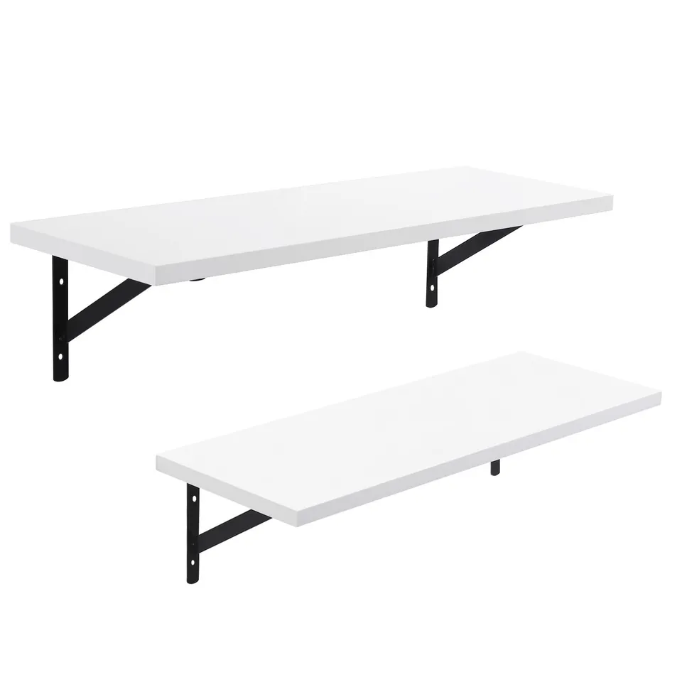 Songmics LWS02WB mensole parete bianche 60 cm 2 pezzi