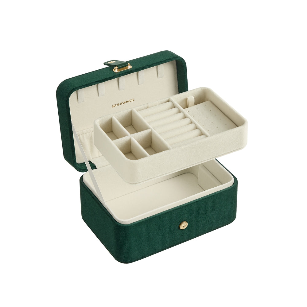 Songmics UJBC166B01 Portagioie Viaggio Nero 2 Strati