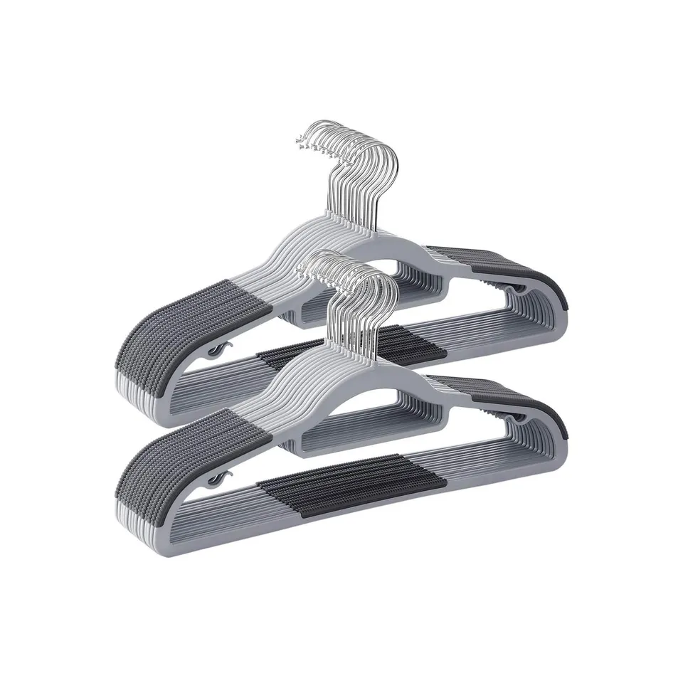 Songmics CRP20BK50 Grucce Plastica 50 Pezzi Nere Antiscivolo
