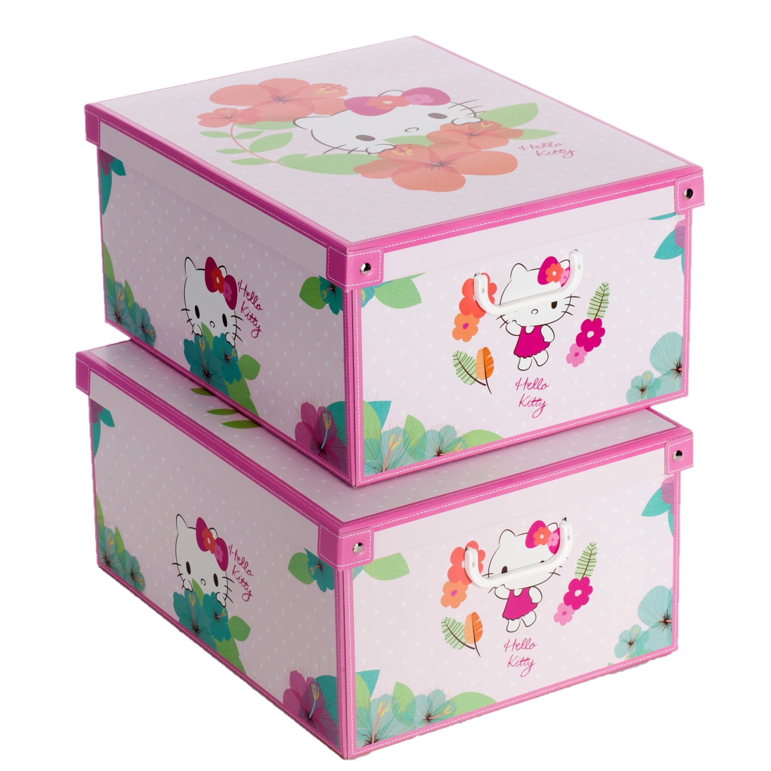 Hello Kitty scatole cartone armadio 49x40x24 2 pezzi