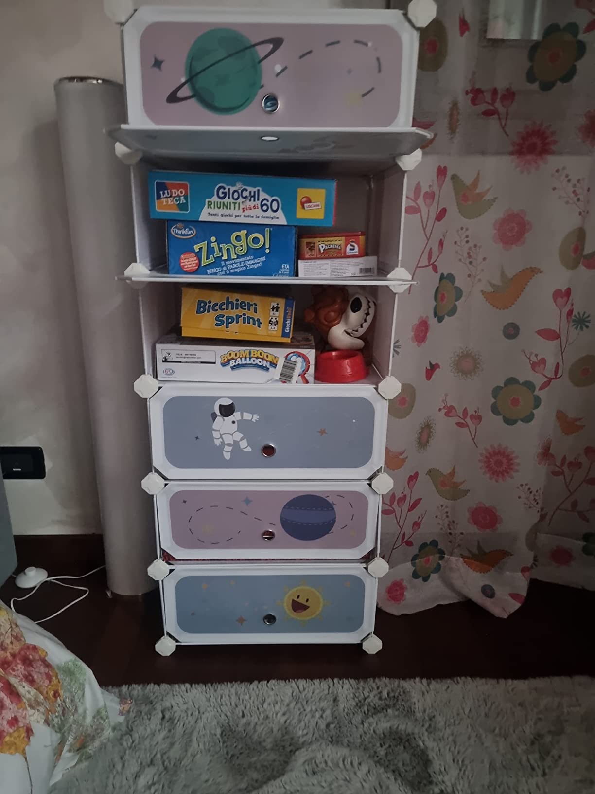 Songmics LPC904W01 Scarpiera Bambini Bianco 6 Scomparti