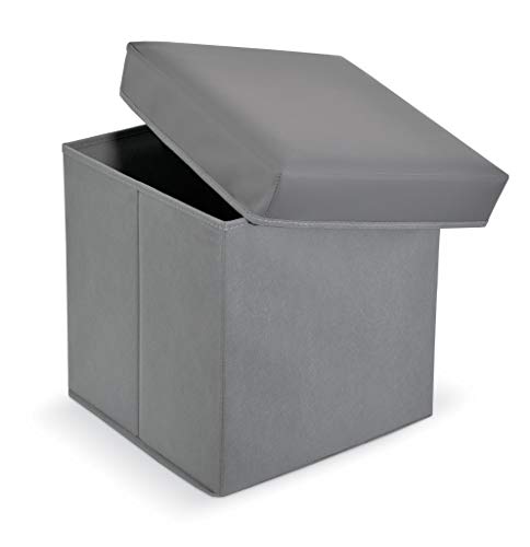 Domopak Living Ottoman Pouf Contenitore 38x38x38 ecopelle