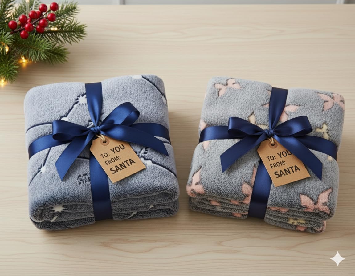 Lavatelli Kanguru Pigiama Party Kit Plaid 130x150 cm 2 Pezzi