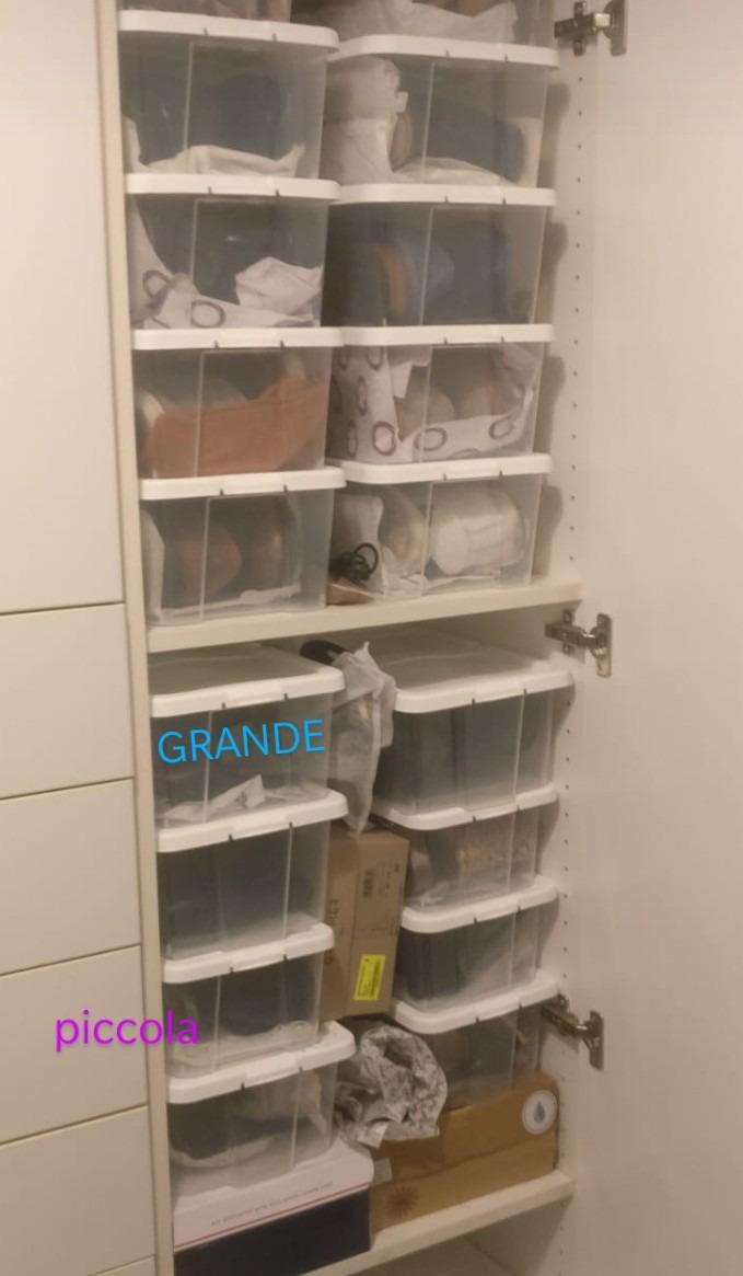 Songmics scatole scarpe trasparenti 12 pezzi impilabili