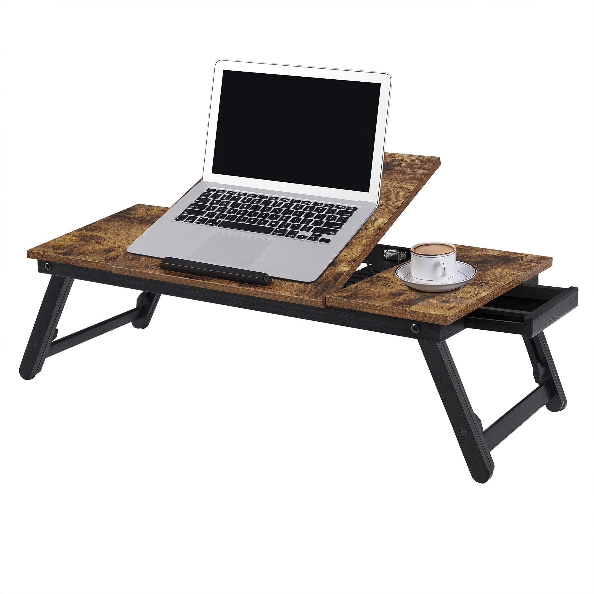 SONGMICS LLD110B01 tavolino laptop 71x35 cm marrone vintage