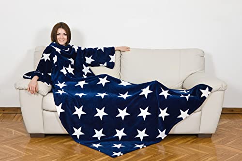 Kanguru Deluxe Pop coperta con maniche 140x210 cm microfibra