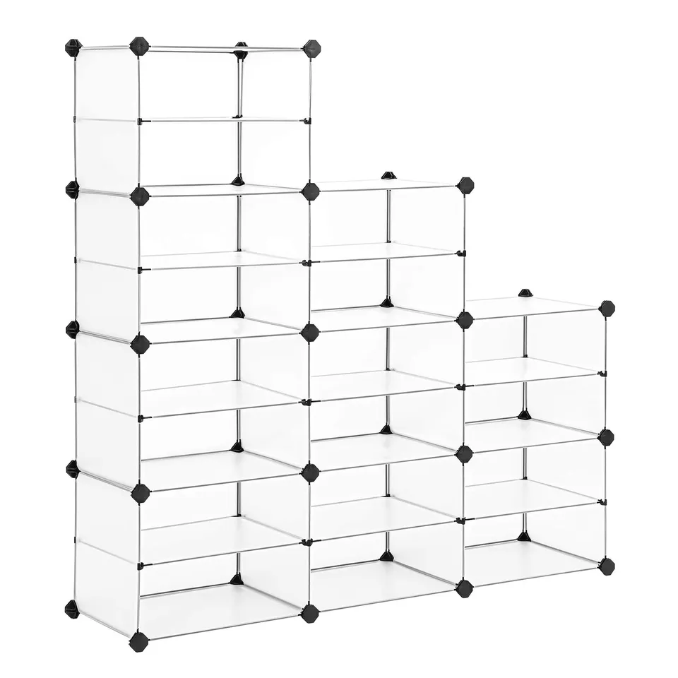 Songmics LPC501W Scaffale a Cubi Bianco 18 Scomparti