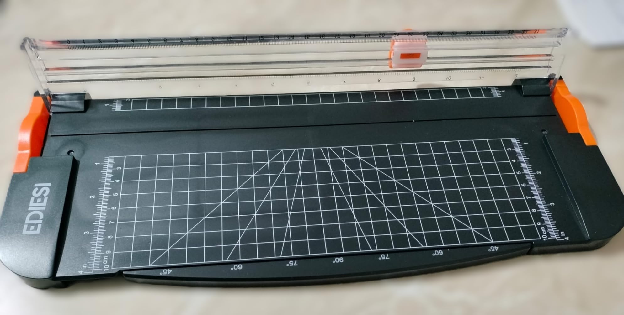 Ediesi Taglierina Carta A4 Bianca con Blocco di Sicurezza