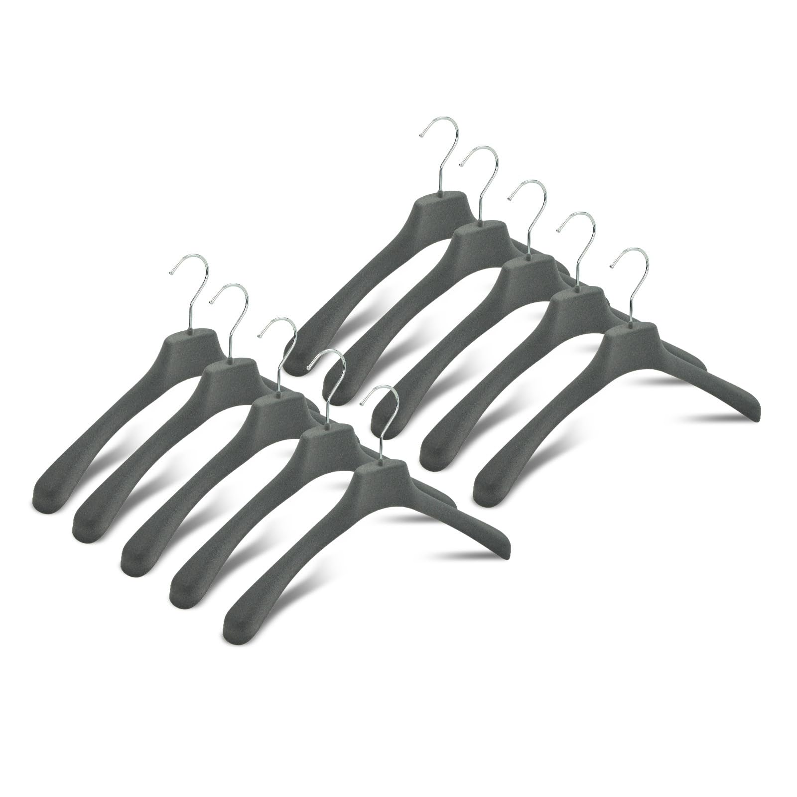 Mainetti Velluto grucce antiscivolo nero 38 cm 10 pezzi