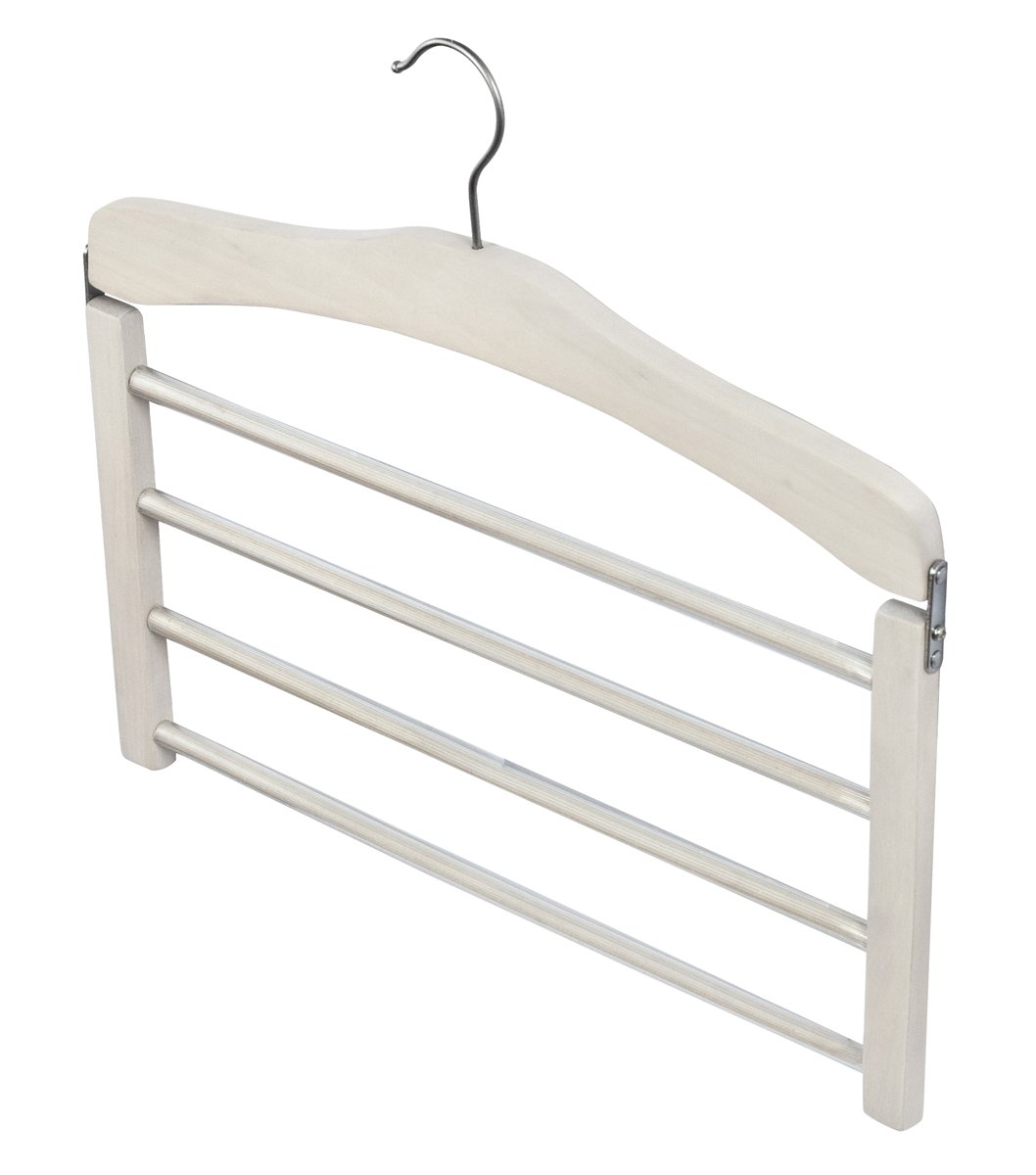 Domopak Living 902404 appendiabiti legno 38 cm bianco antiscivolo