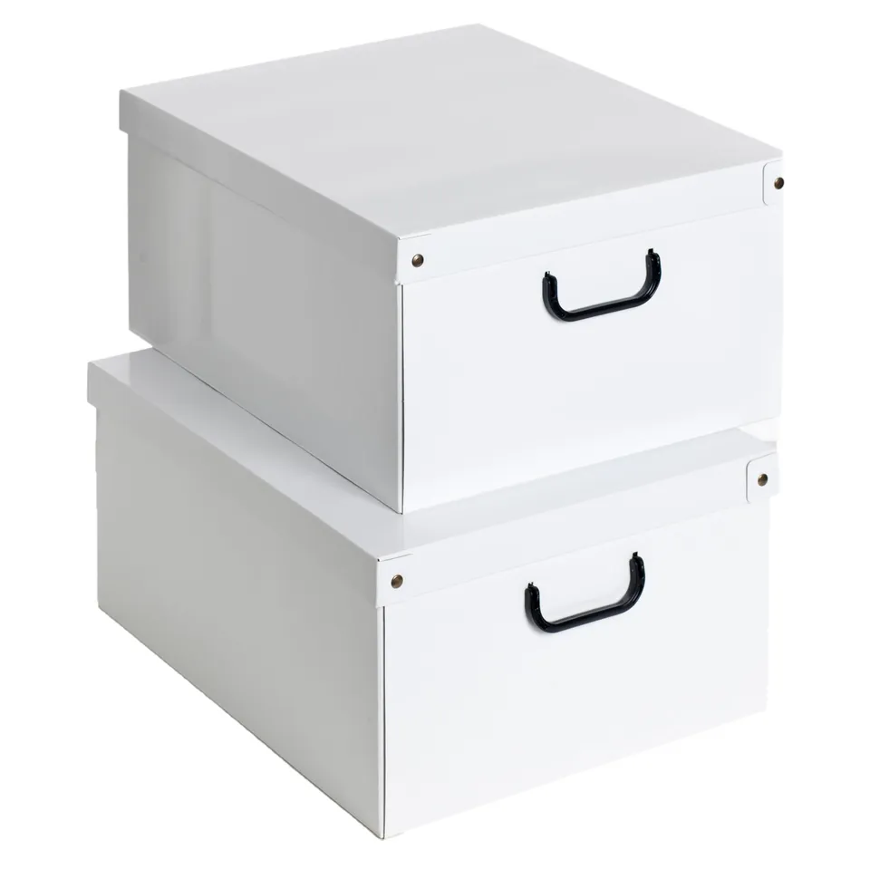 Lavatelli Big Scatola Armadio Cartone 2 Pezzi 40x50x25 Bianco