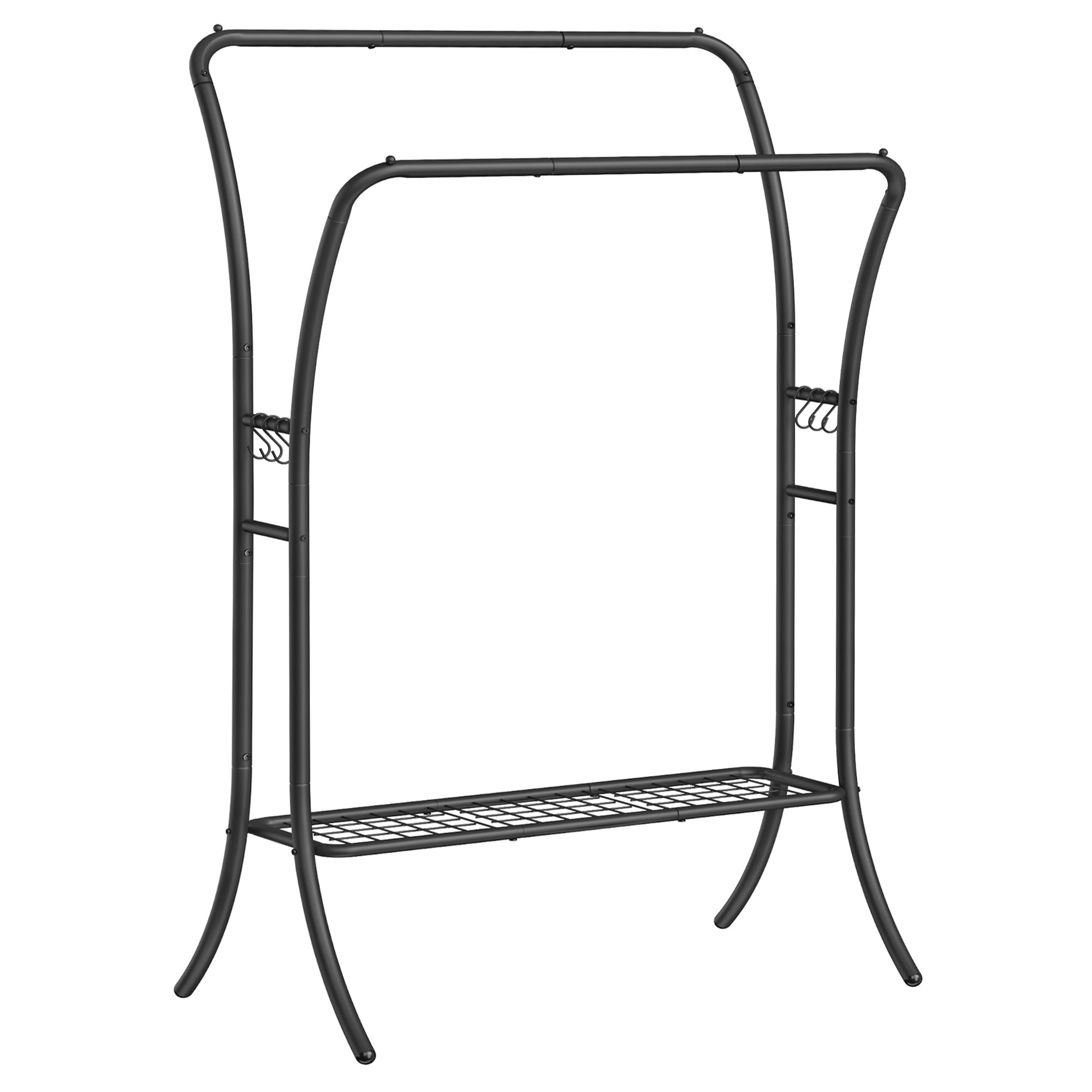 Songmics stand appendiabiti doppio acciaio 6 ganci