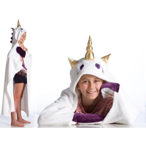 Kanguru Unicorn Mantella Pile 100x130 cm Bianco Bambini